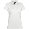 White Womens Eclipse Pique Polos